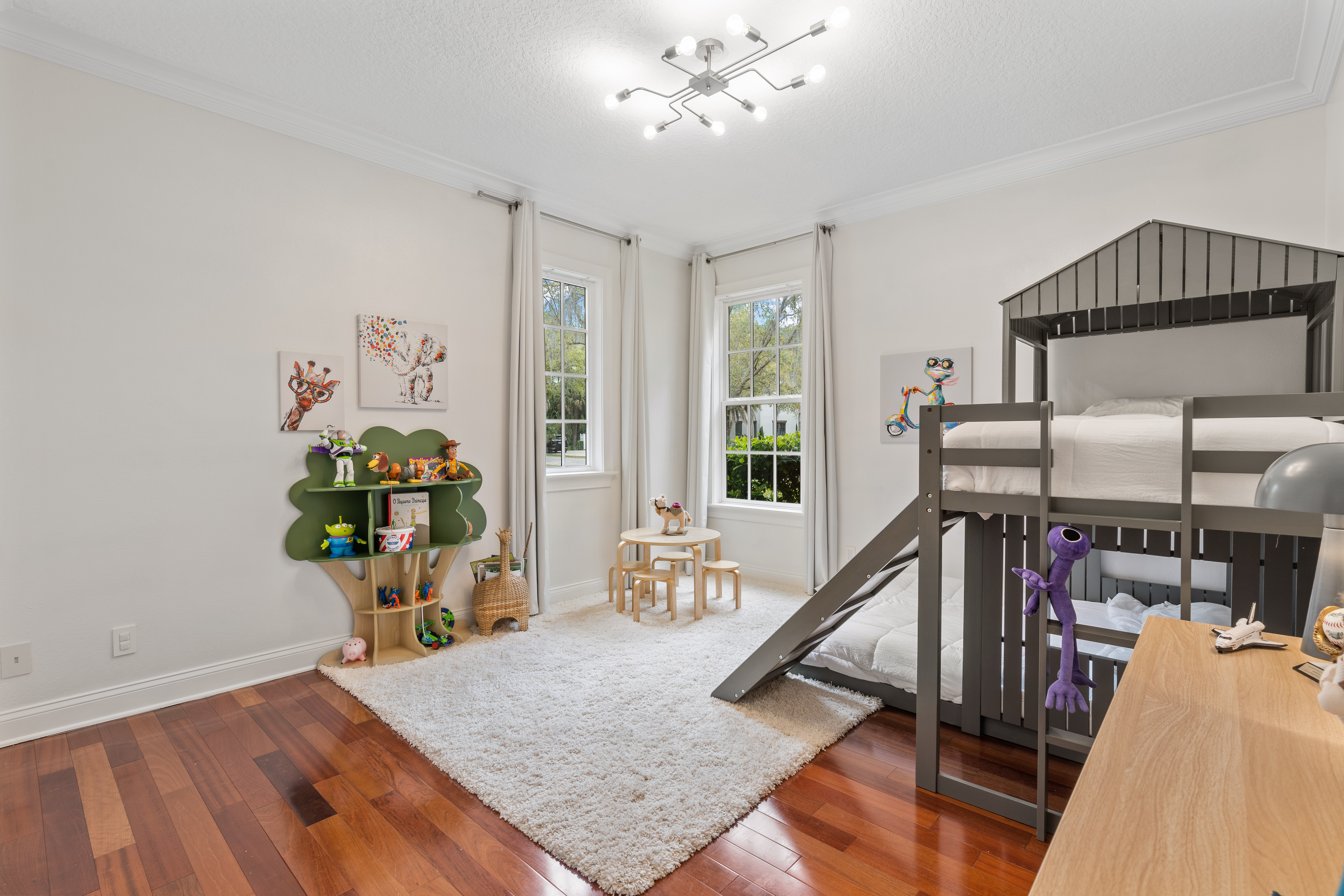 Camera dei bambini con letto a castello di Casa Chiara